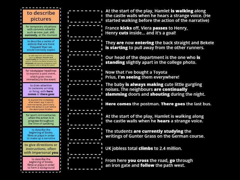 Present Simple Vs Present Continuous Examples Advanced Une Las Parejas