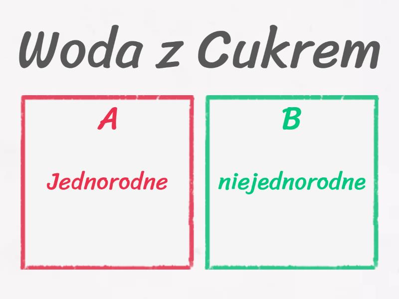 Chemia Mieszaniny Jednorodne I Niejednorodne Quiz