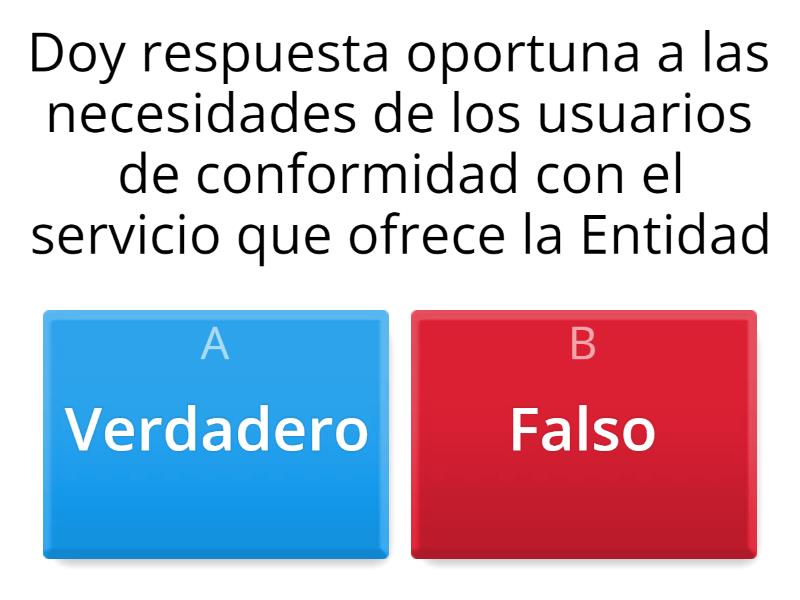 Codigo De Integridad Servicio Quiz