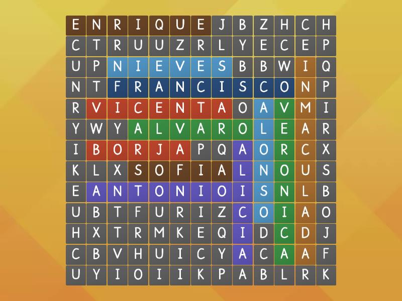 Crucigrama Wordsearch