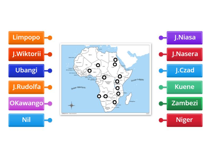 Jeziora I Rzeki Afryki Labelled Diagram