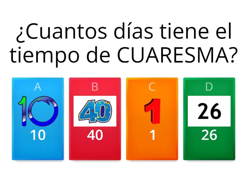 Cuaresma Quiz