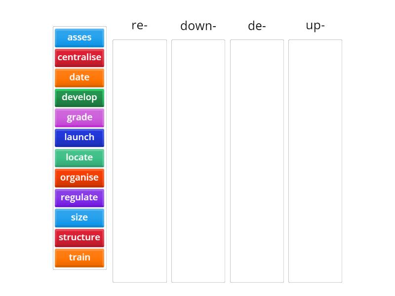 New Market Leader Intermediate Unit 3 Change Vocabulary Categorize