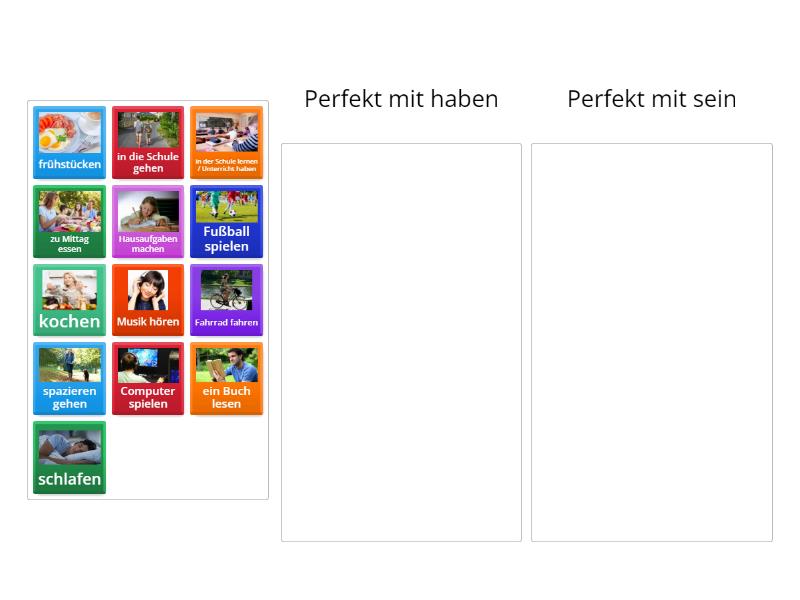 Perfekt Mit Haben Oder Sein Podziel Na Kategorie