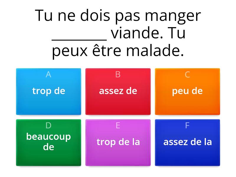 Les Adverbes De Quantit Quiz