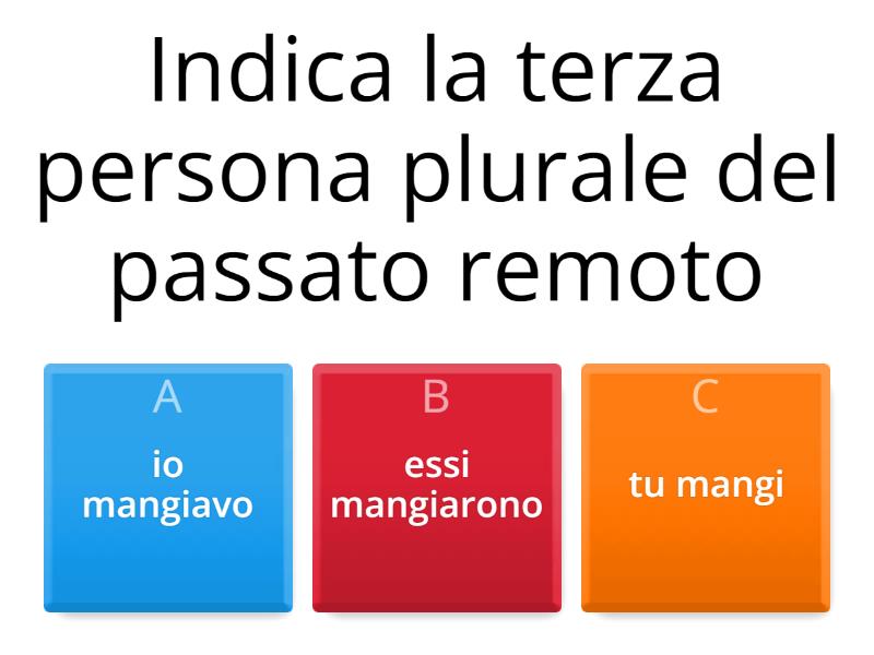 Verbo Regolare Della Prima Coniugazione Studiare Modo Indicativo