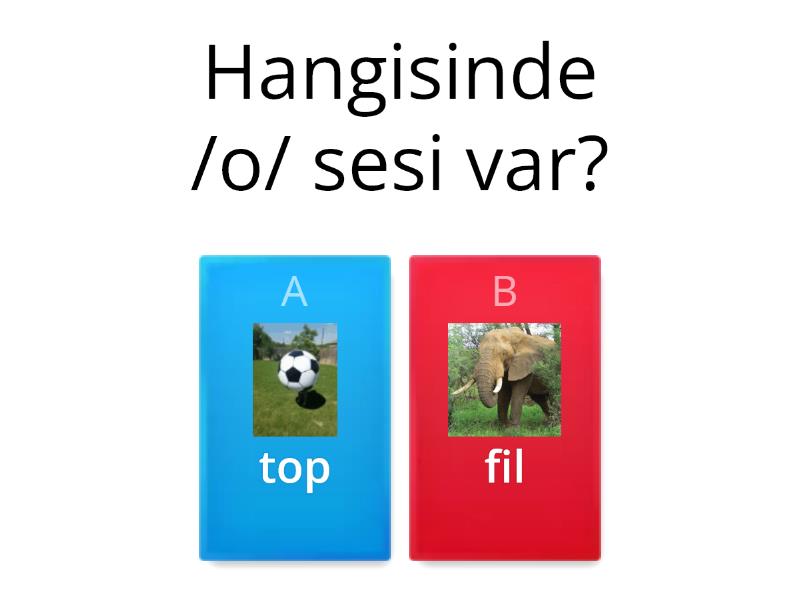 Sesli Harflerle Fonolojik Fakındalık Test