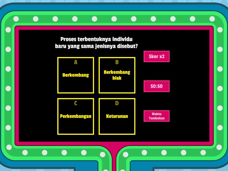 Quiz Perkembangbiakan Hewan Gameshow Quiz