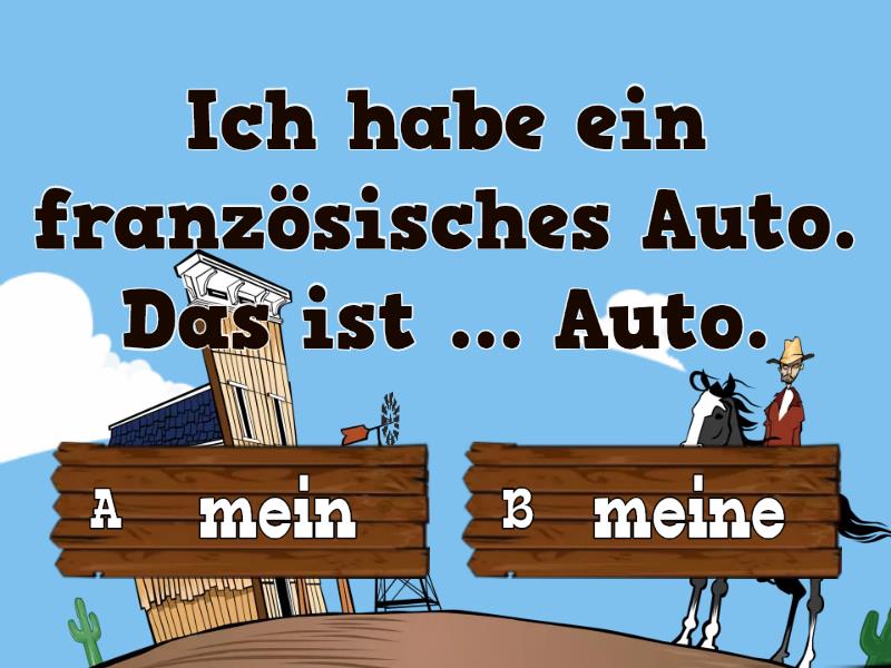 Possessivpronomen Mein Dein Sein Ihr Quiz