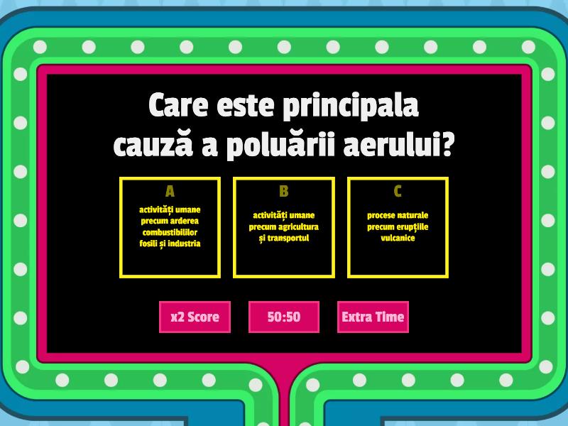 Tema Poluarea Gameshow Quiz