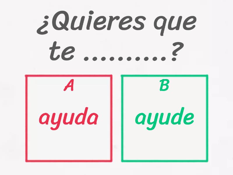 Subjuntivo Ale Quiz