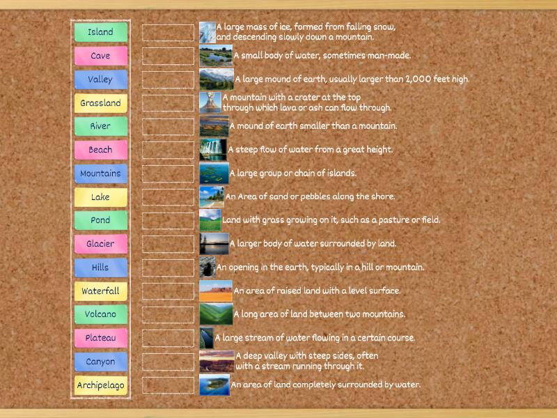 Landform Matching Game Une Las Parejas