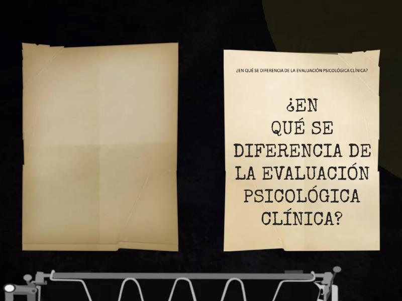 EVALUACIÓN PSICOLÓGICA OCUPACIONAL Cartas al azar