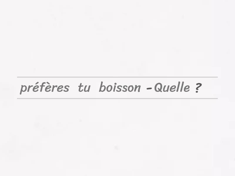 Inversion Avec Quel Quelle Quels Quelles Unjumble