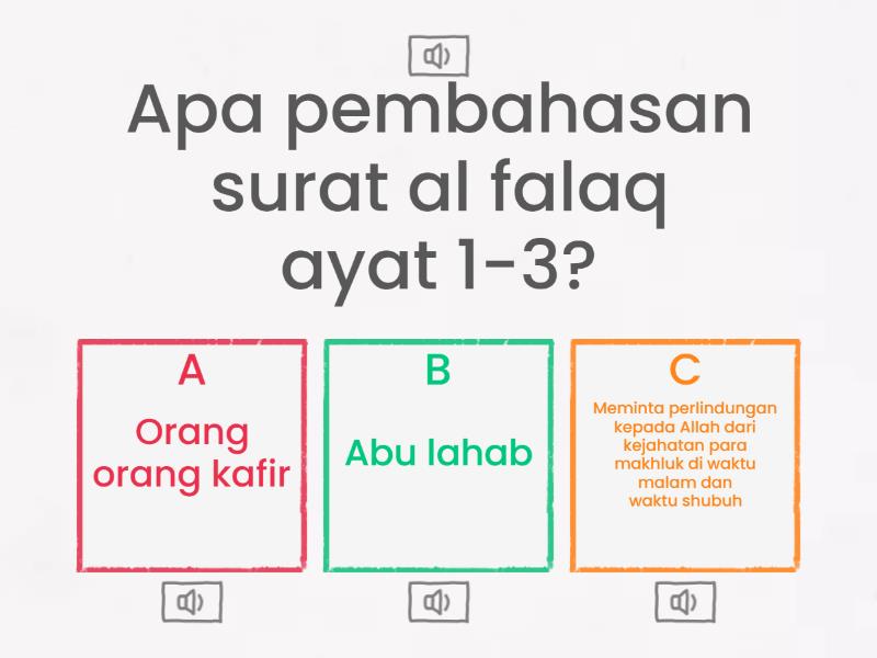 Menjawab Soal Soal Surat Al Falaq Quiz