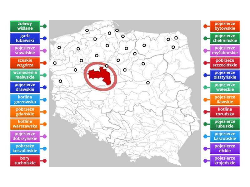 1 Krainy Geograficzne Polska Rysunek Z Opisami