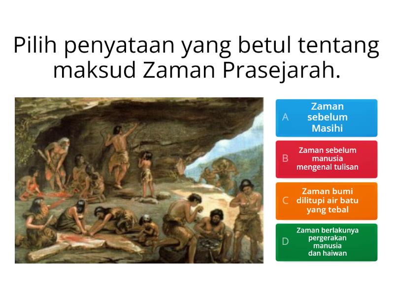 Zaman Prasejarah Tahun Unit Cuestionario