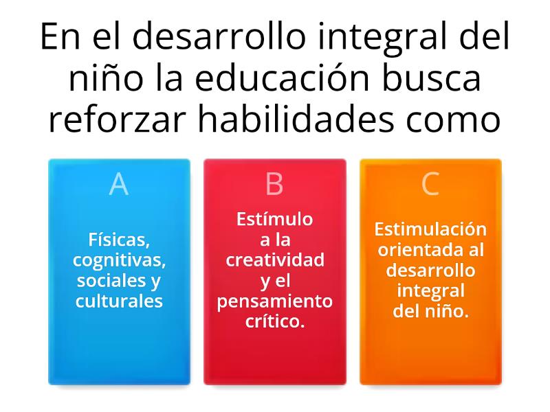 Importancia Del Desarrollo Infantil Cuestionario