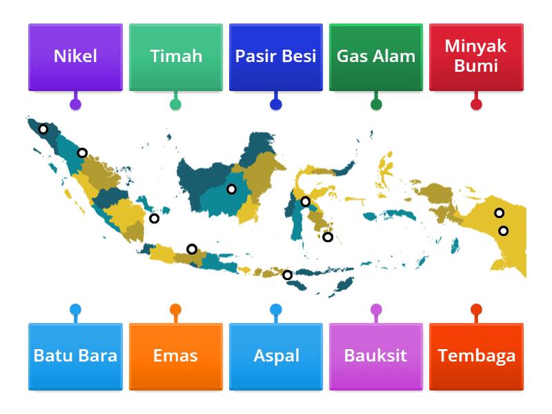 Peta Persebaran Barang Tambang Di Indonesia Labelled Diagram