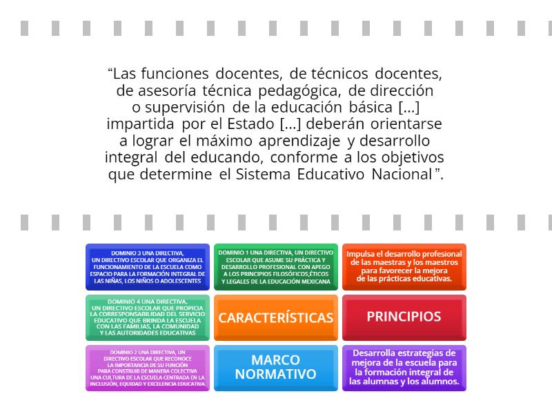 Marco Para La Excelencia Educativa Directivosm Find The Match