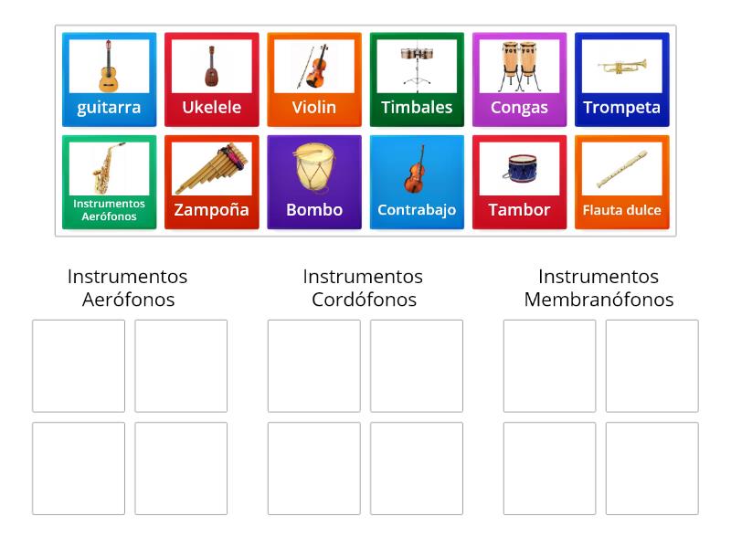 Clasificaci N De Instrumentos Musicales Group Sort