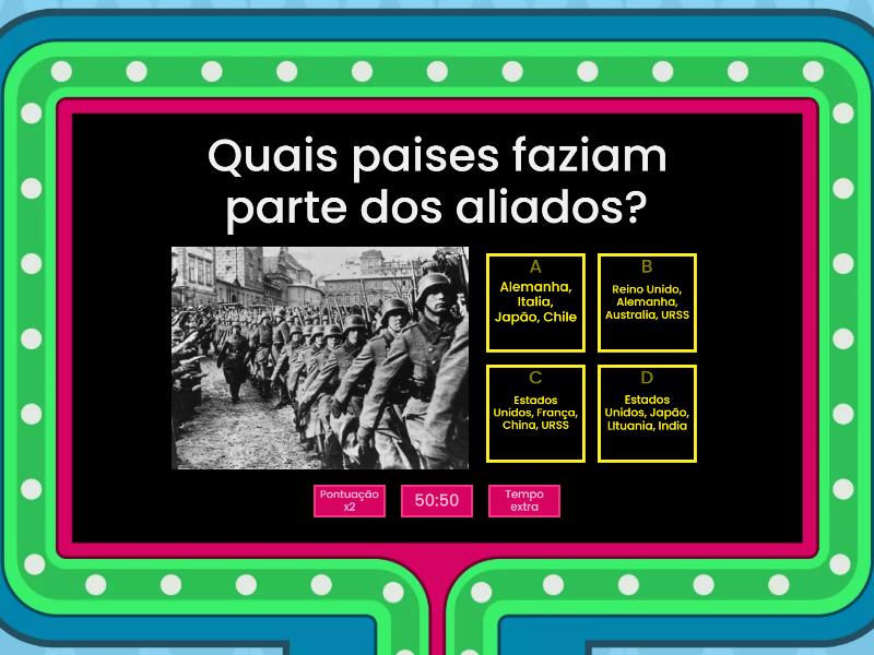 Segunda Guerra Mundial Gameshow Quiz