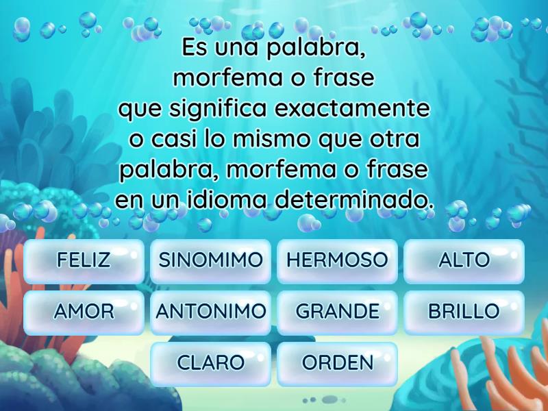 SINÓNIMOS Y ANTONÍMOS Cada oveja con su pareja