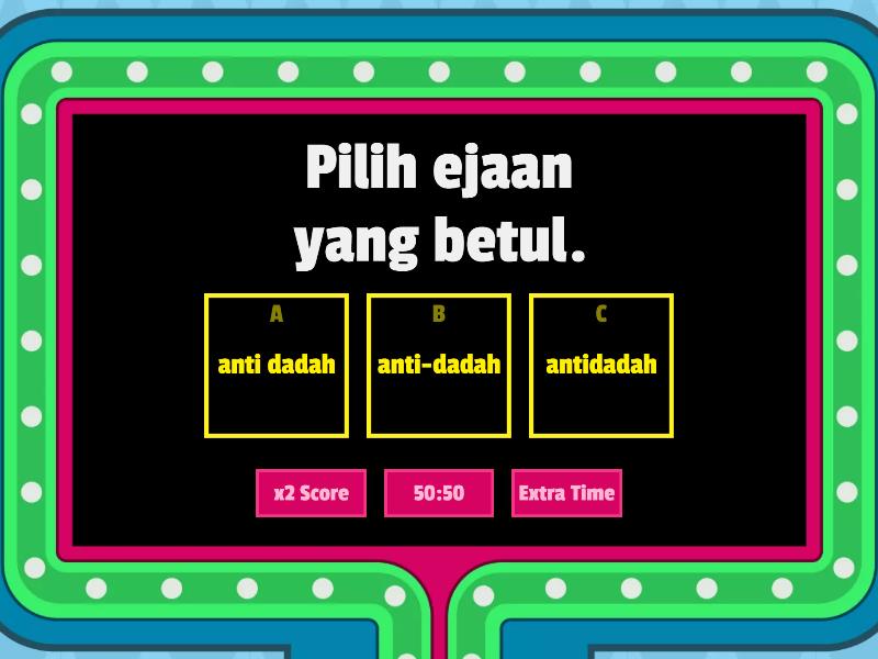 Kesalahan Imbuhan Tanda Baca Dan Ejaan Gameshow Quiz