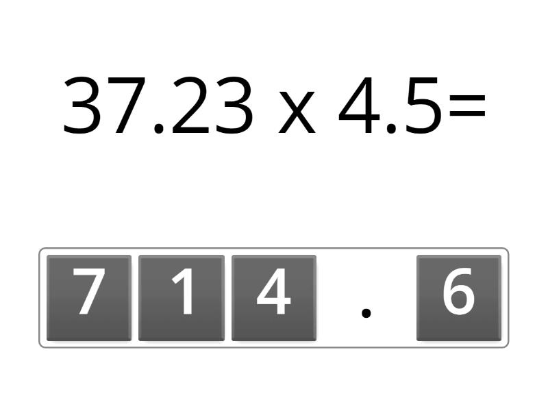 Multipicaciones Y Divisiones Con Punto Decimal Anagram