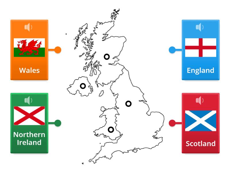 Countries Of The Uk Labelled Diagram