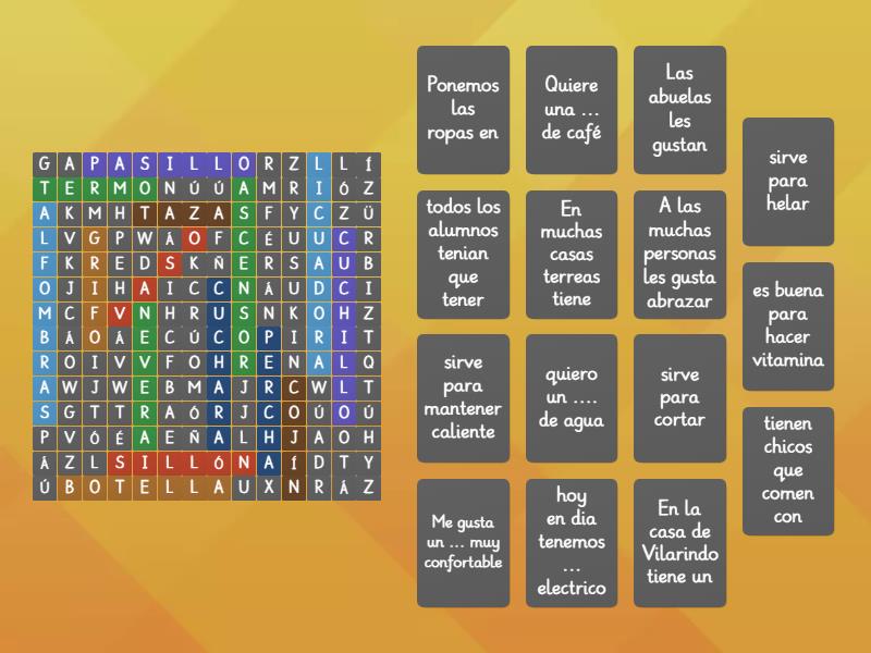 Sopa De Letras Partes De La Casa Wordsearch