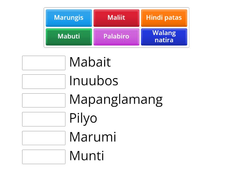 Hanapin Sa Kolum B Ang Kasingkahulugan Ng Mga Sumusunod Na Salita Sa