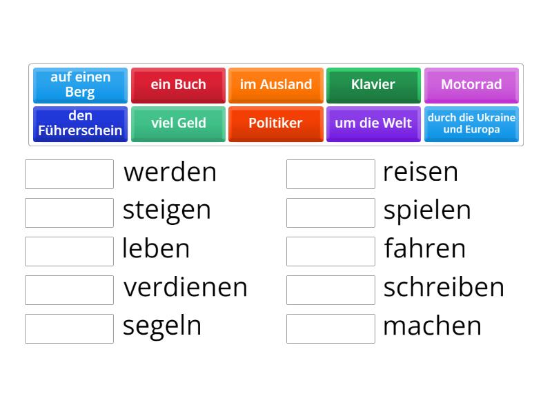 A L Wortschatz Match Up