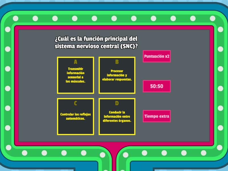 Sistema Nervioso Concurso De Preguntas