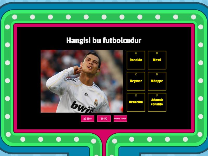 Futbol soruları Gameshow quiz