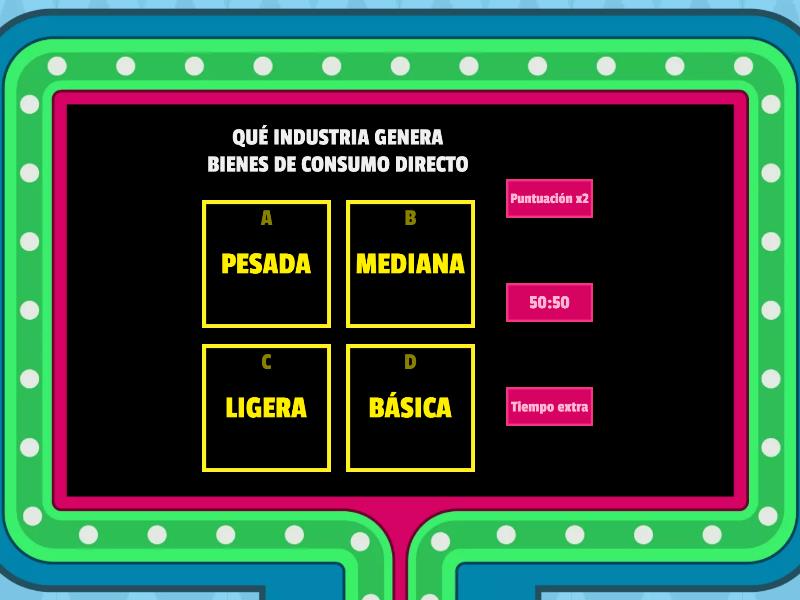 COMO SE TRANSFORMAN LOS RECURSOS NATURALES Gameshow Quiz