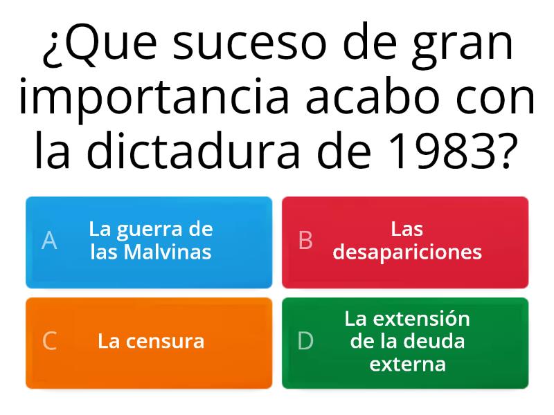 Democracia Cuestionario Quiz