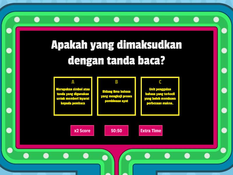 Tanda Baca Isu Kesantunan Berbahasa Gameshow Quiz