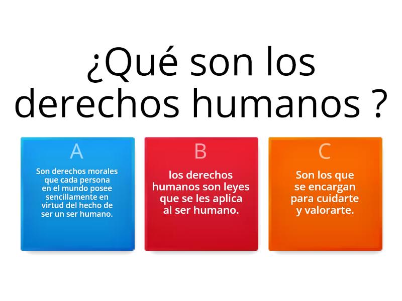 RESPETO Y HAGO RESPETAR LOS DERECHOS HUMANOS Questionário