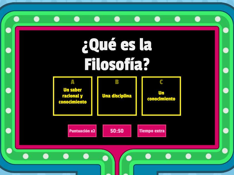 Filosof A Y Tica Gameshow Quiz