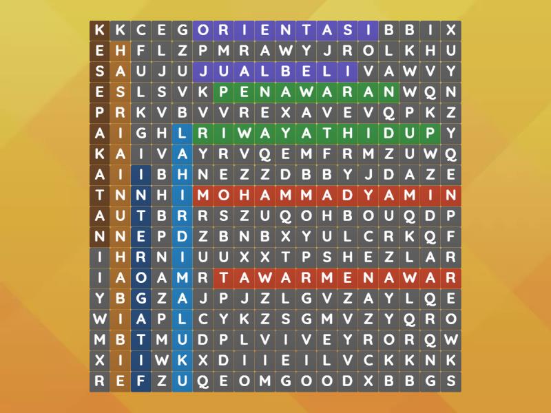 Carilah 10 Kata Dari Materi Negosiasi Dan Biografi Tokoh Wordsearch