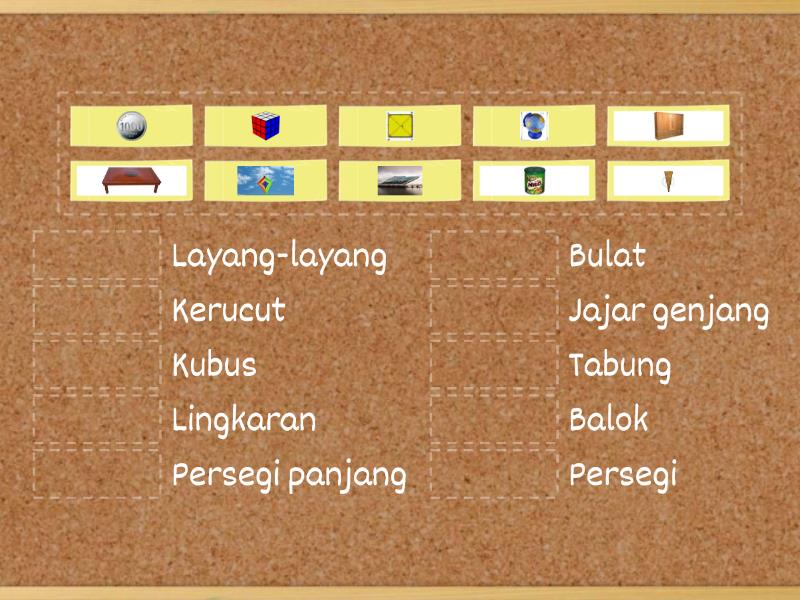 Mengenal Bangun Datar Bangun Ruang Match Up