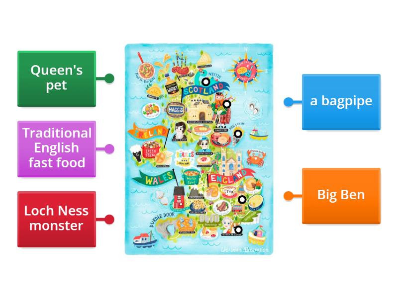 Map Of The Uk Labelled Diagram