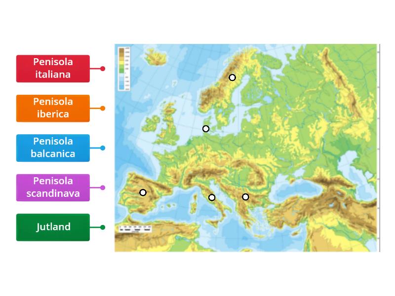 Europa Penisole Principali Labelled Diagram