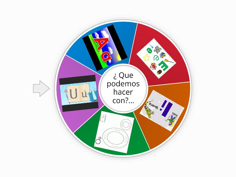 Las Vocales Mayusculas Y Minusculas Spin The Wheel