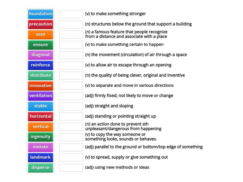 Advanced Rw Unit Watch And Reading Vocab Match Up