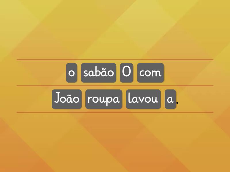 Ordenar Frase Svo Sem Imagem Unjumble