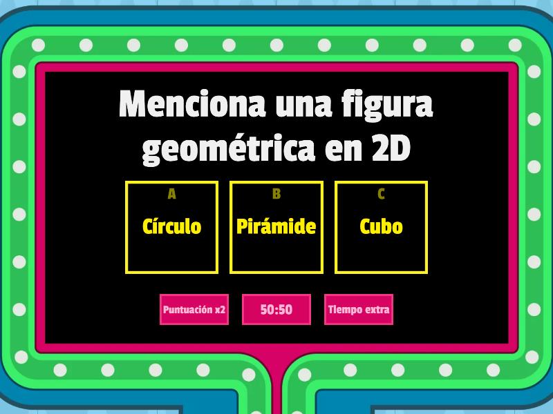 Cuerpos Geometricos En 2D Y 3D Gameshow Quiz