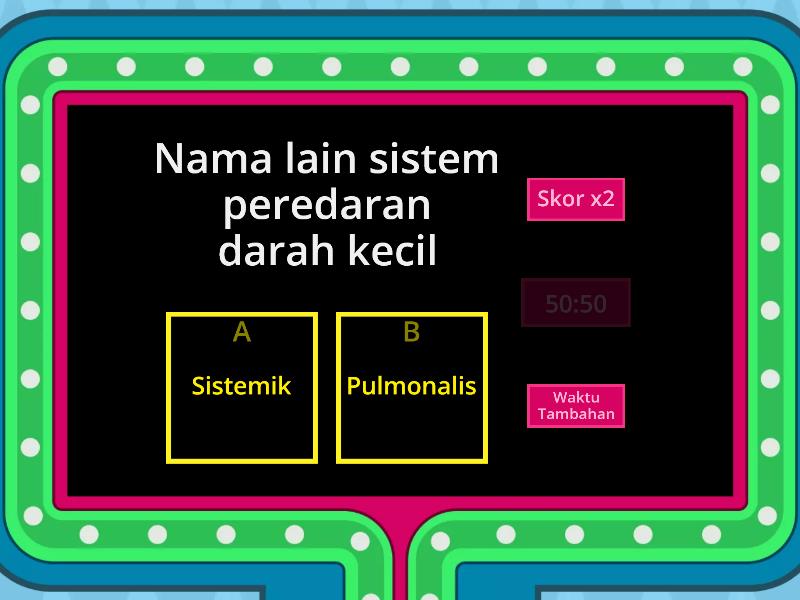 Sistem Peredaran Darah Manusia Gameshow Quiz