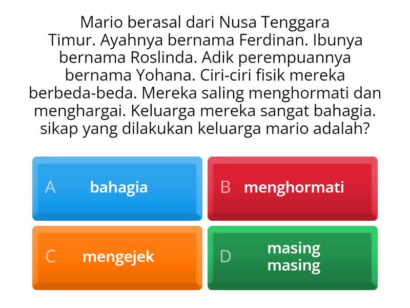 Penerapan Sikap Pancasila Di Sekolah Quiz